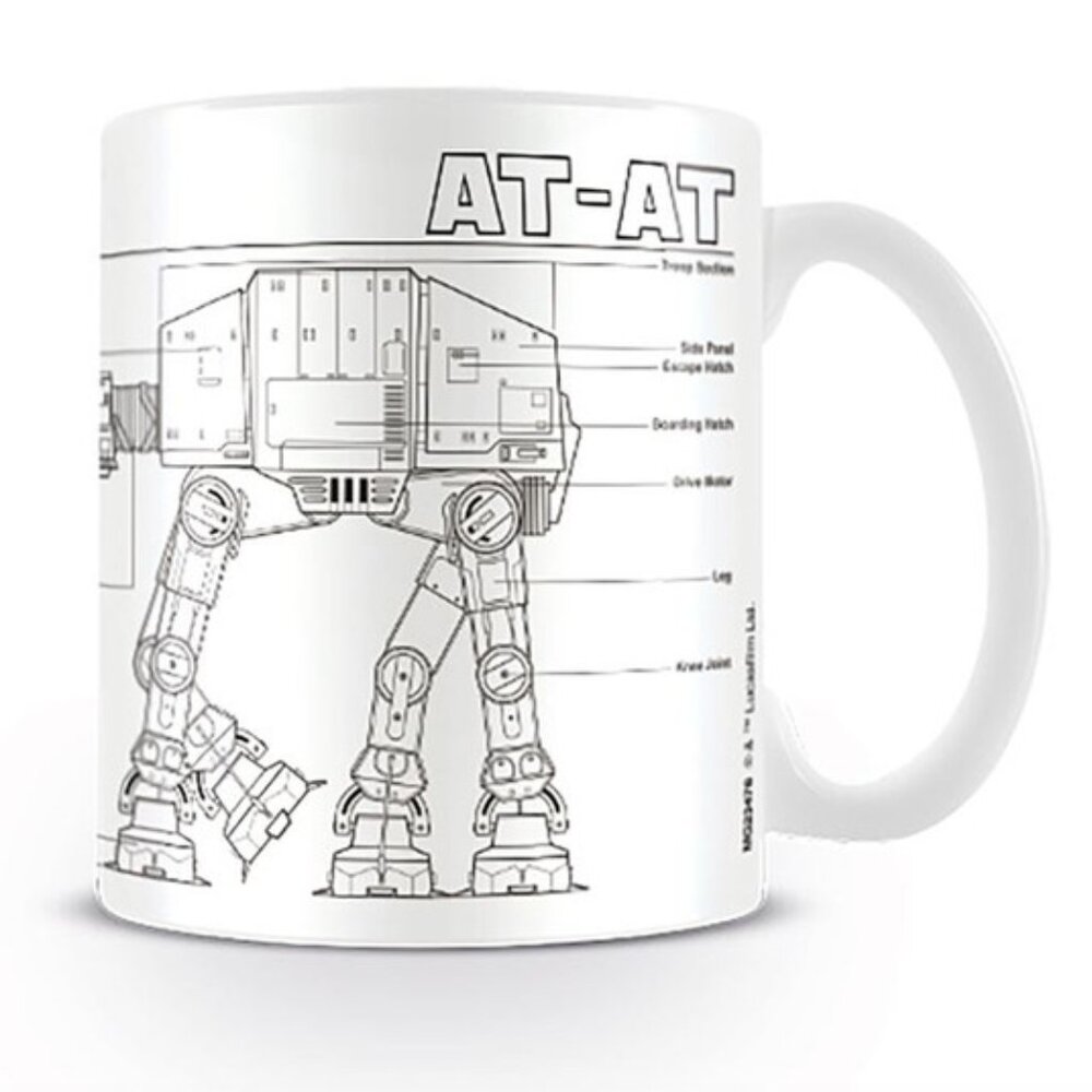 New Star Wars At-At Schematics Sketch 11 oz. Mug
